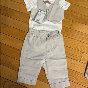 H&M Kids Matching Set - White and Gray